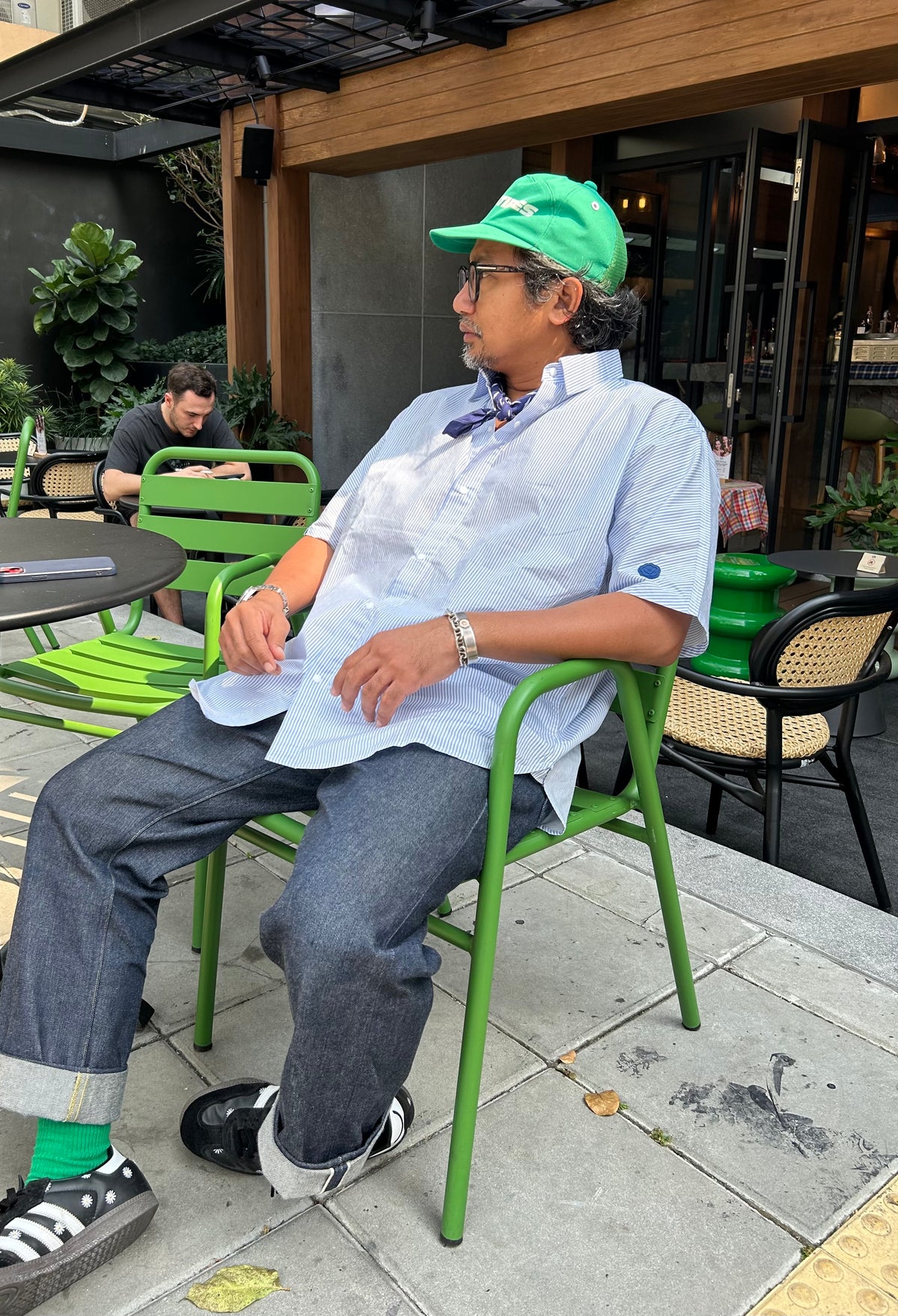 Striped Shirt: Baby Blue
