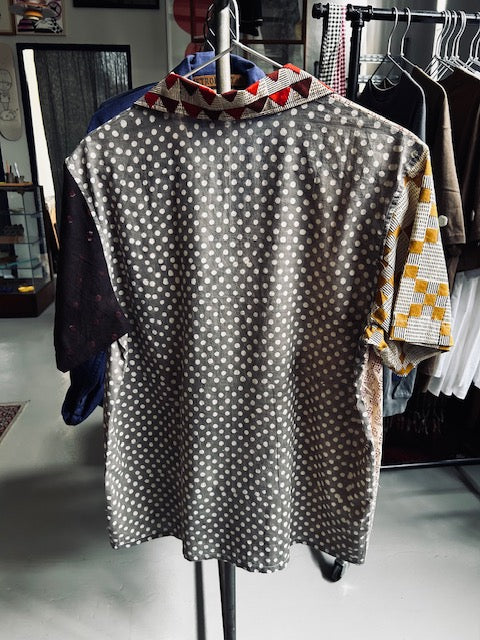 Hawaiian Indian Woodblock Print Shirts (M)