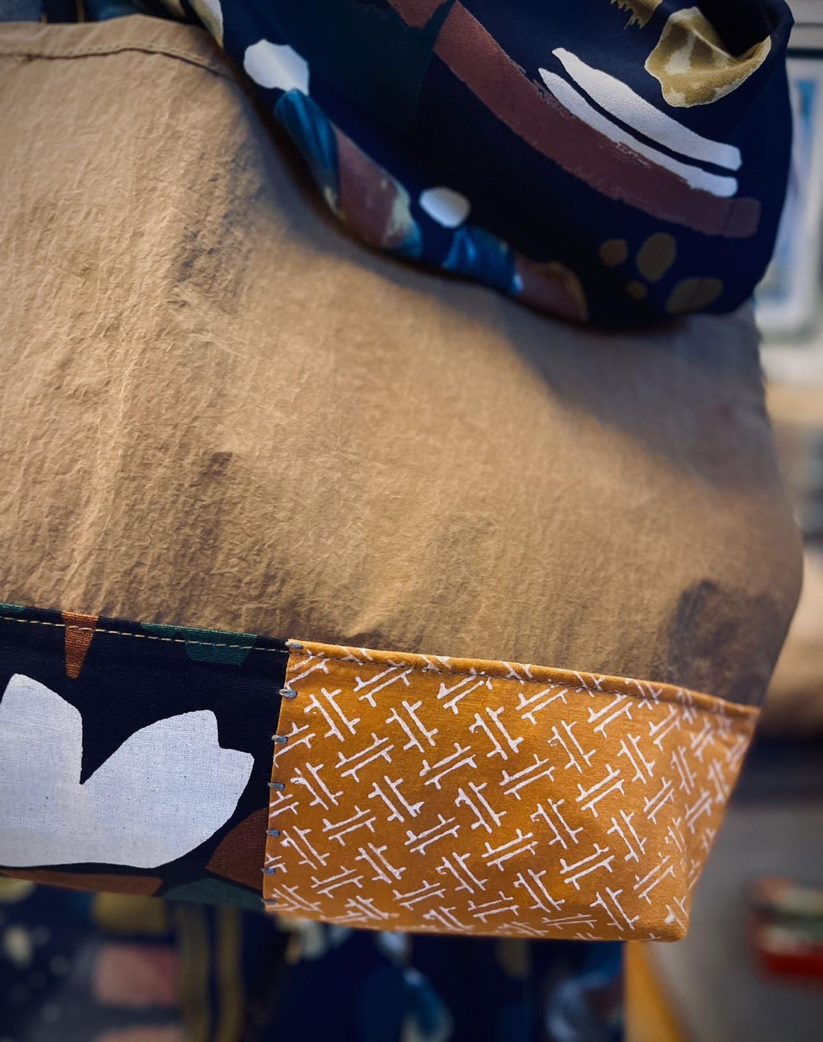 Tote: Half-Boro with Recycled Nylon