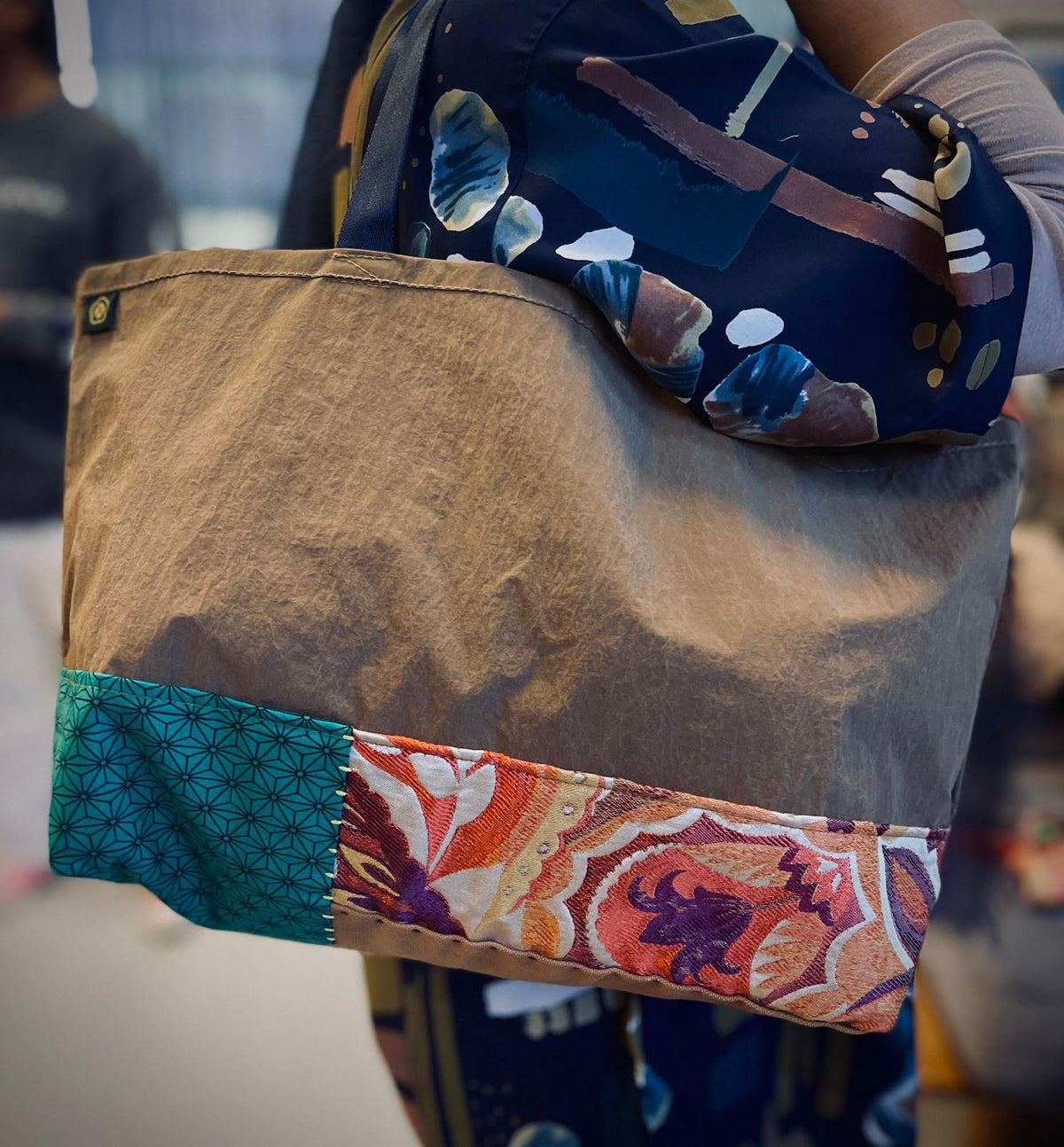 Tote: Half-Boro with Recycled Nylon