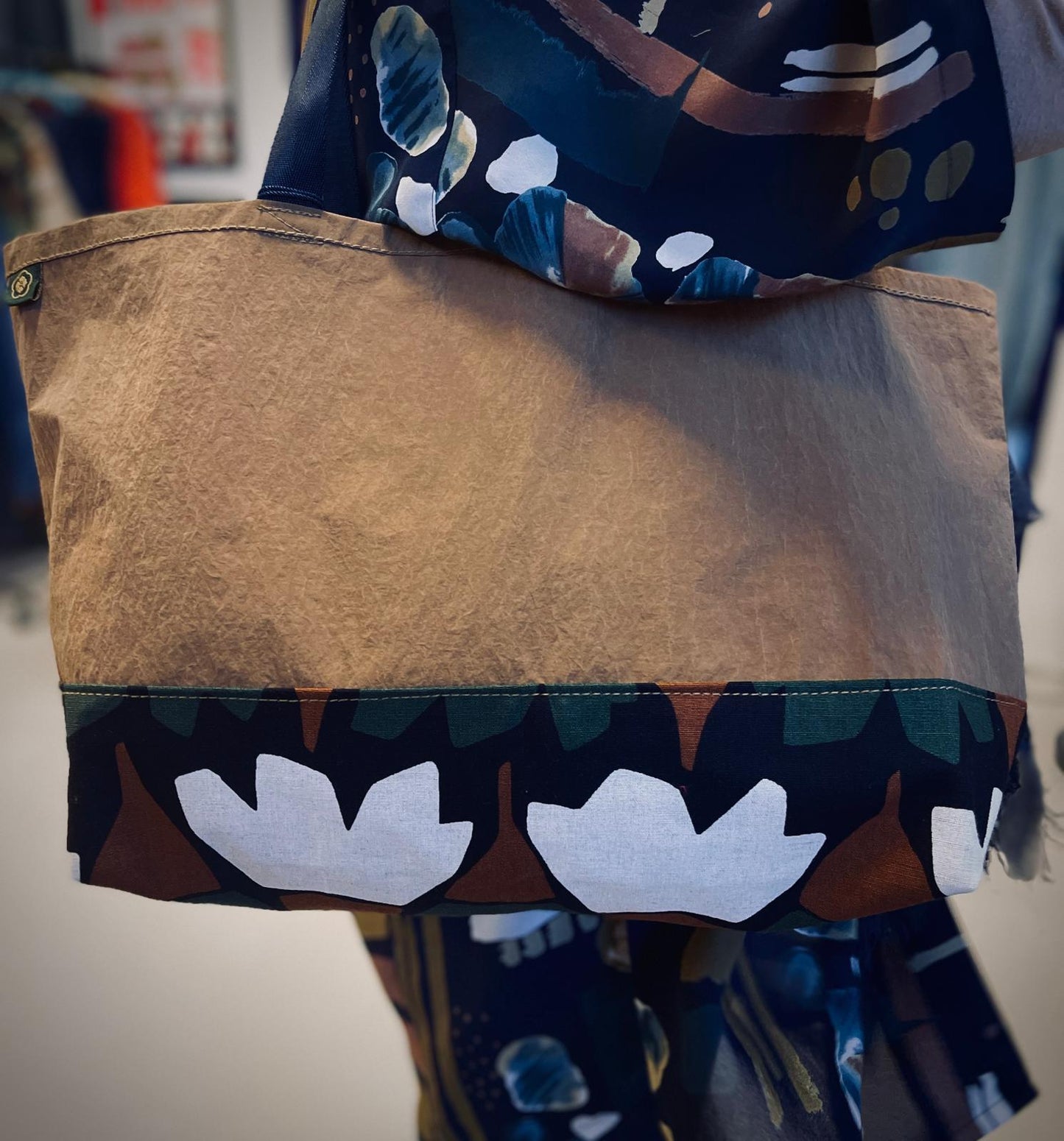 Tote: Half-Boro with Recycled Nylon