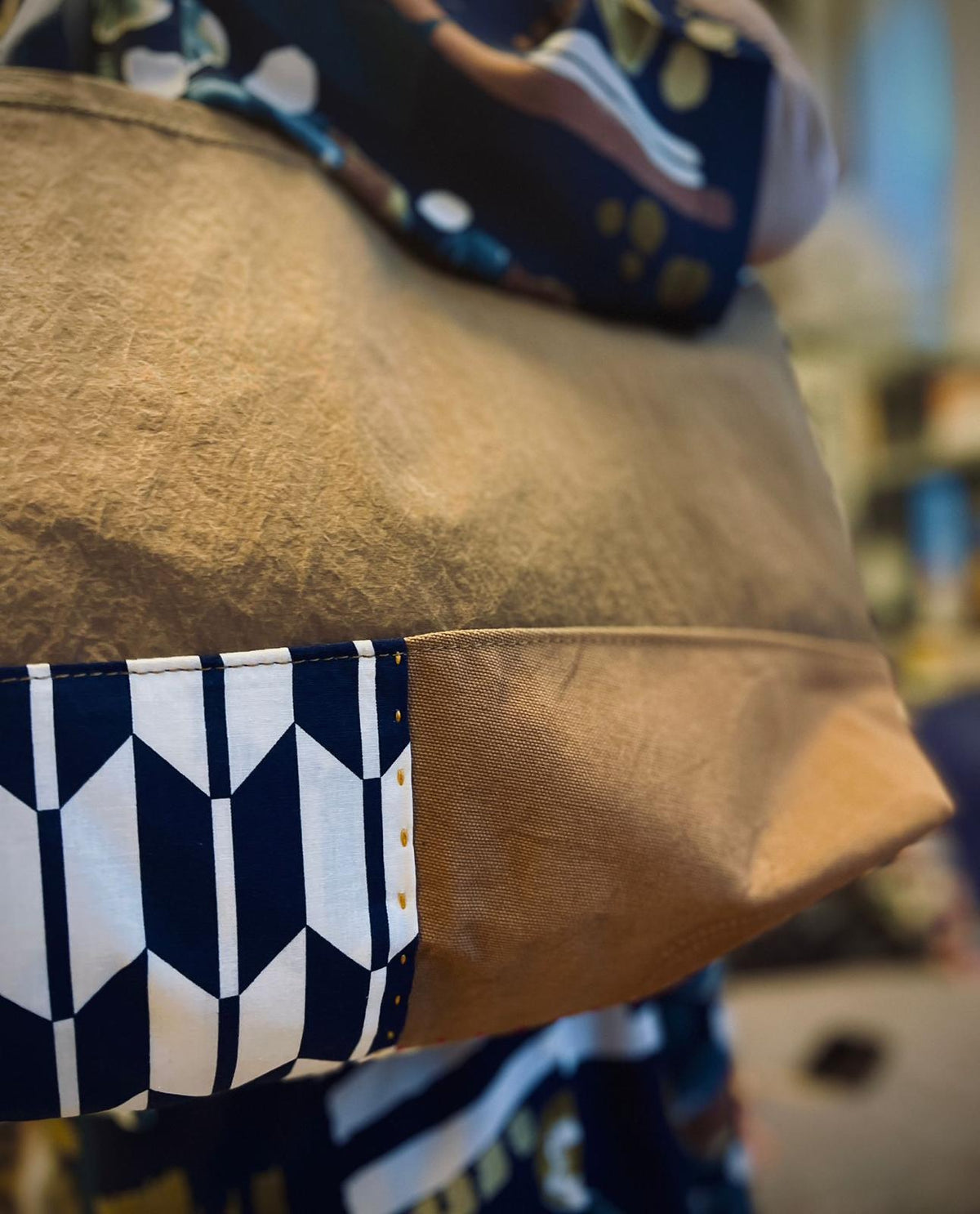 Tote: Half-Boro with Recycled Nylon
