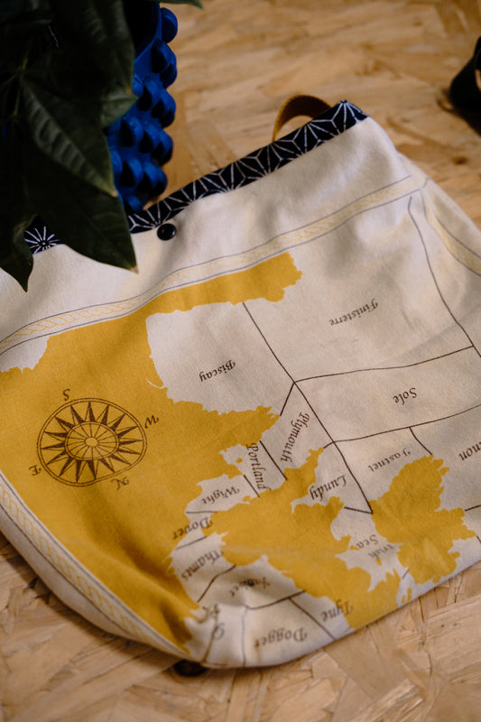 Vintage Tea Towel Bag - The Meteorology Office